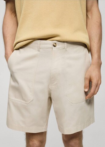 MANGO MAN Regular Shorts 'Abadal' in Beige