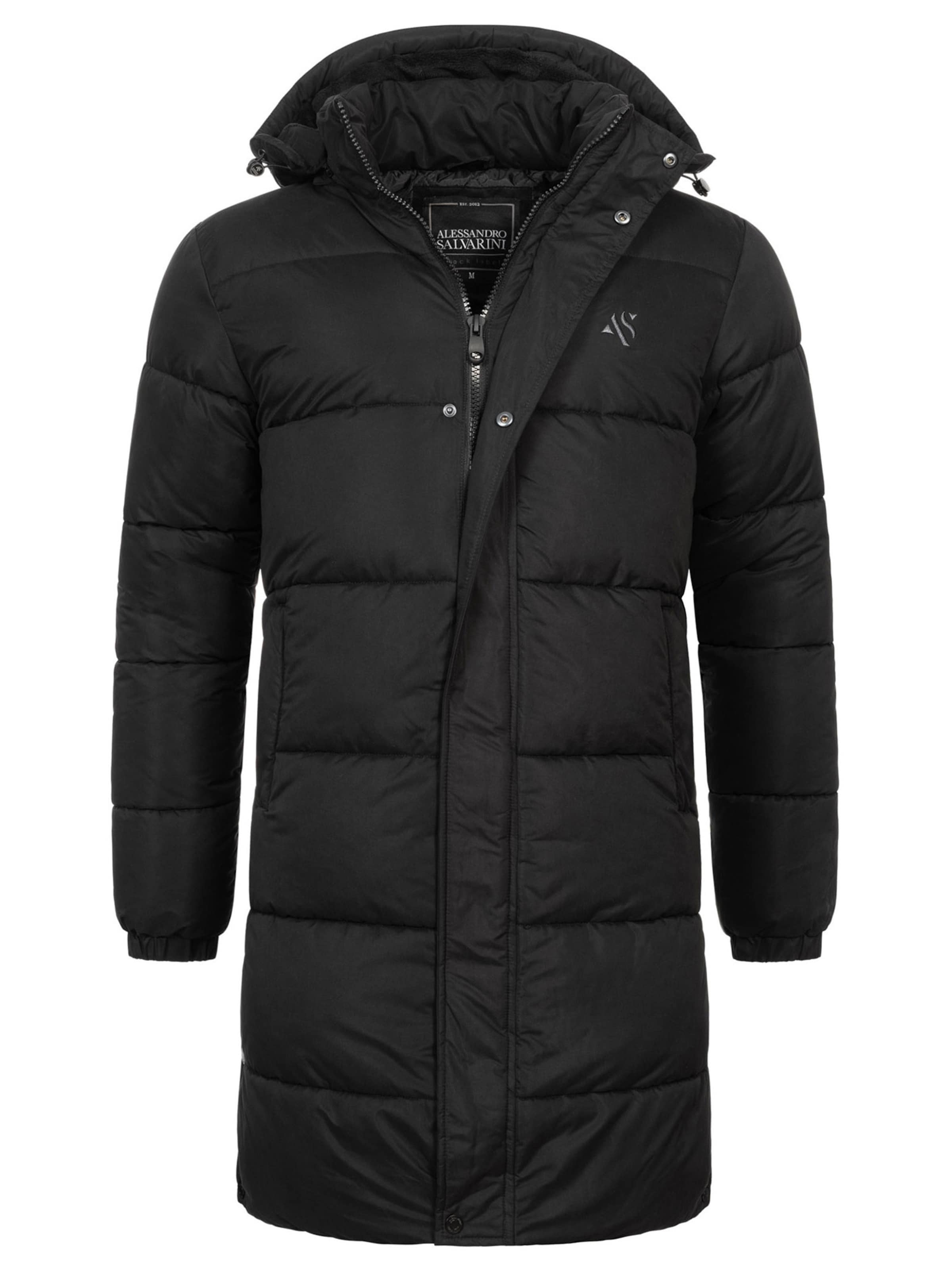 Alessandro Salvarini Jacke  'AS425 ' in Schwarz: Vorderseite