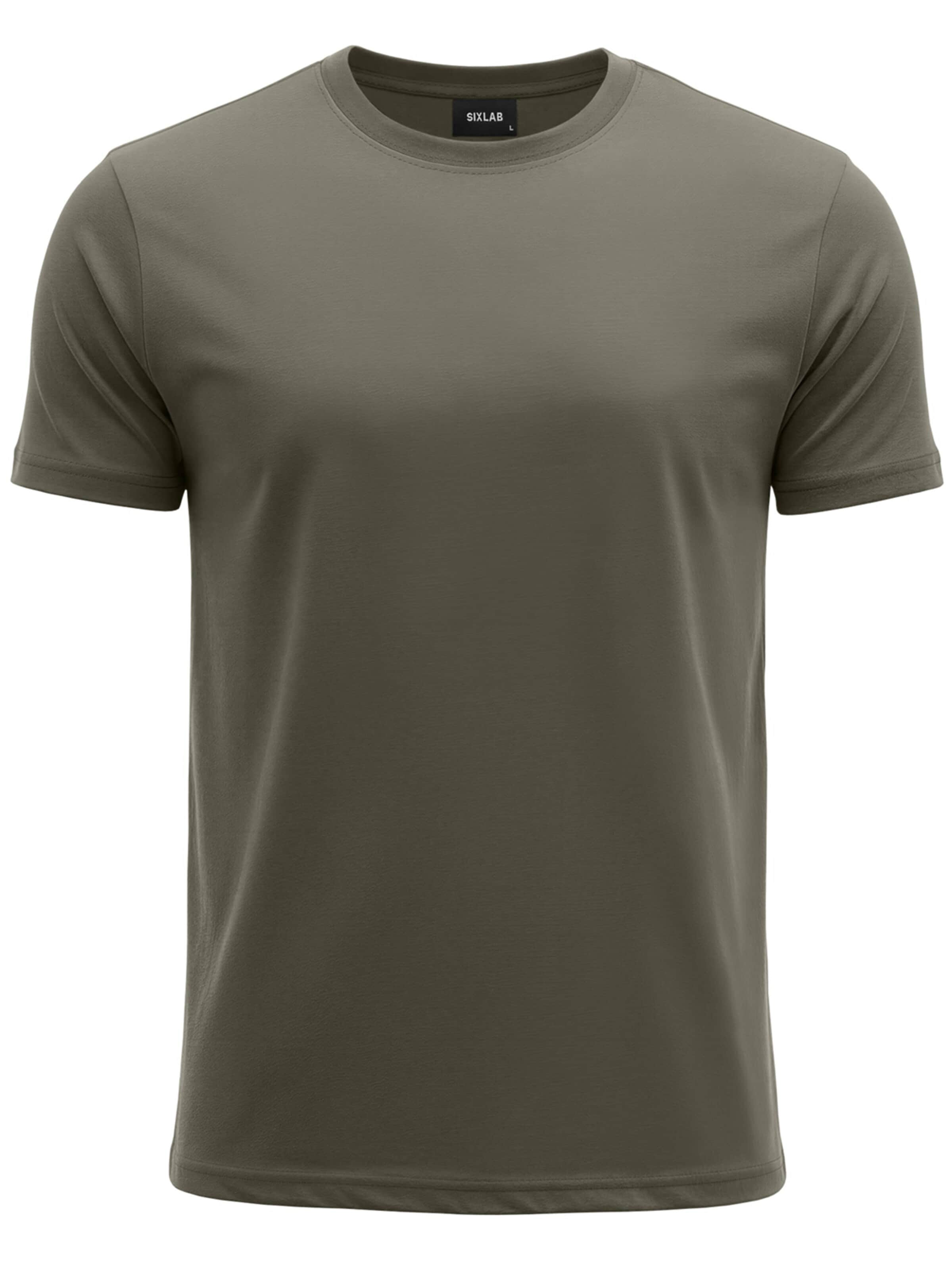SIXLAB Shirt 'Regular T-Shirt' in Green: front