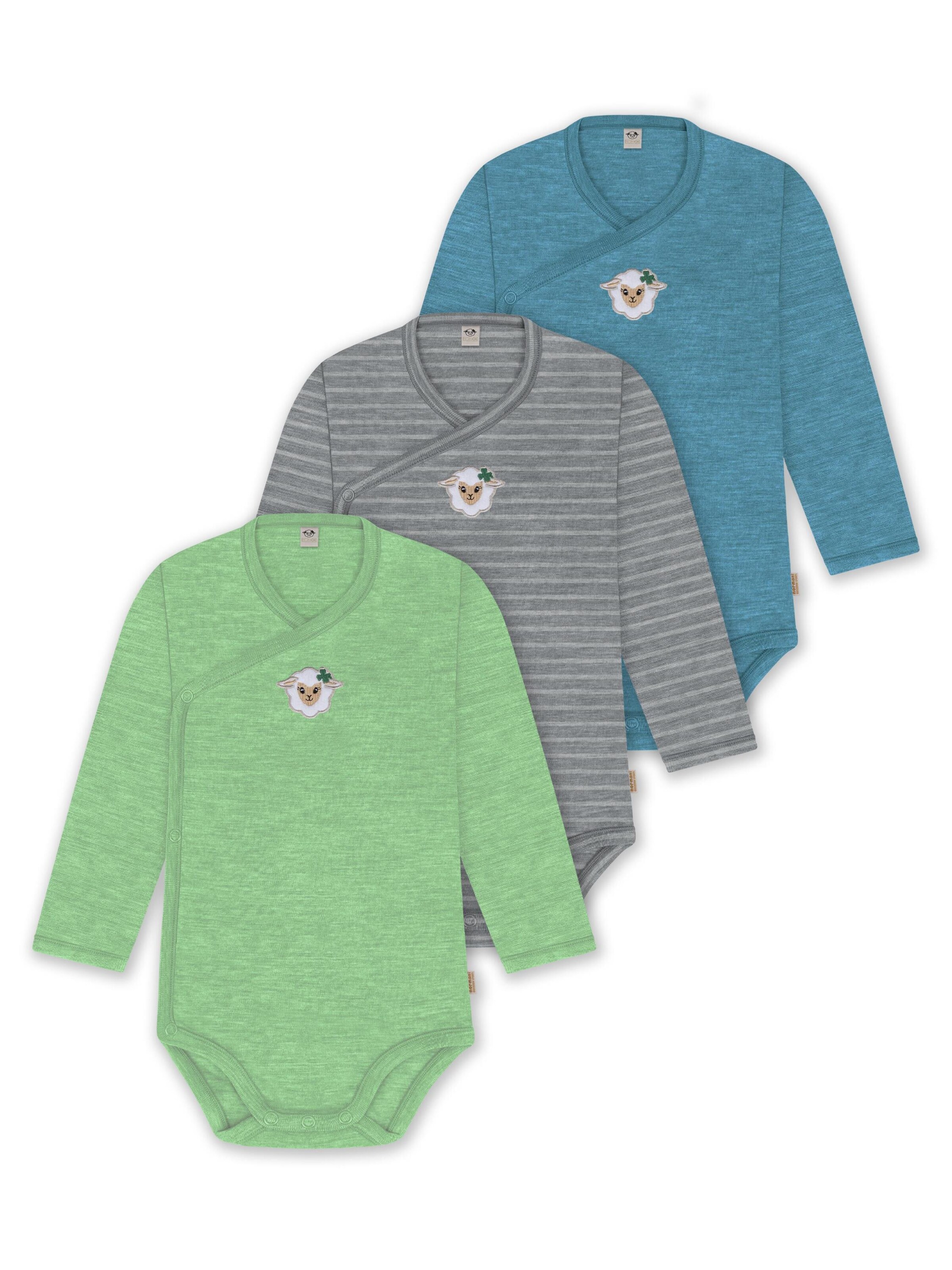 Barboteuse / body normani en bleu : devant