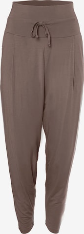 Kismet Yogastyle Loose fit Workout Pants 'Bali' in Brown: front