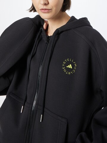 ADIDAS BY STELLA MCCARTNEY Athletic Zip-Up Hoodie in Black