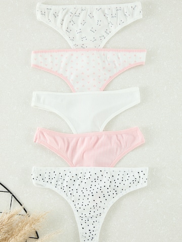 Trendyol String bugyik - rózsaszín: elől