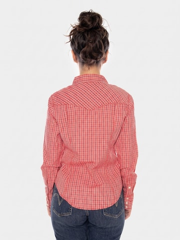 Chemisier 'WESTERN' WRANGLER en rouge