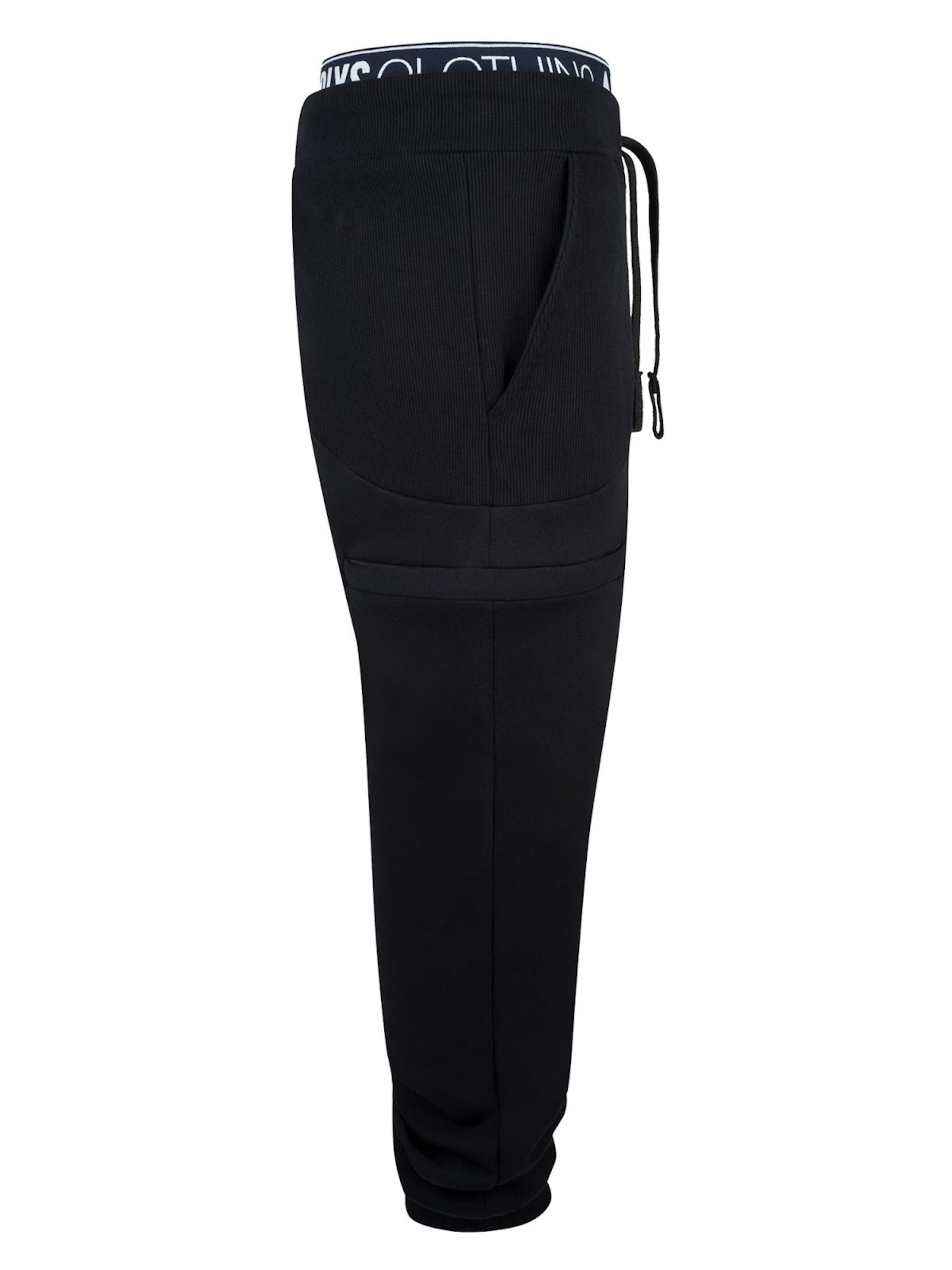 NOORLYS Regular Workout Pants 'STIEFBUCK' in Black