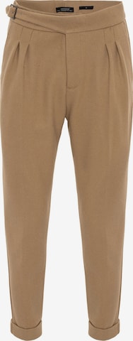 regular Pantaloni con pieghe di Antioch in beige: frontale