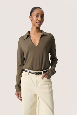 SOAKED IN LUXURY Pullover i grøn: forside