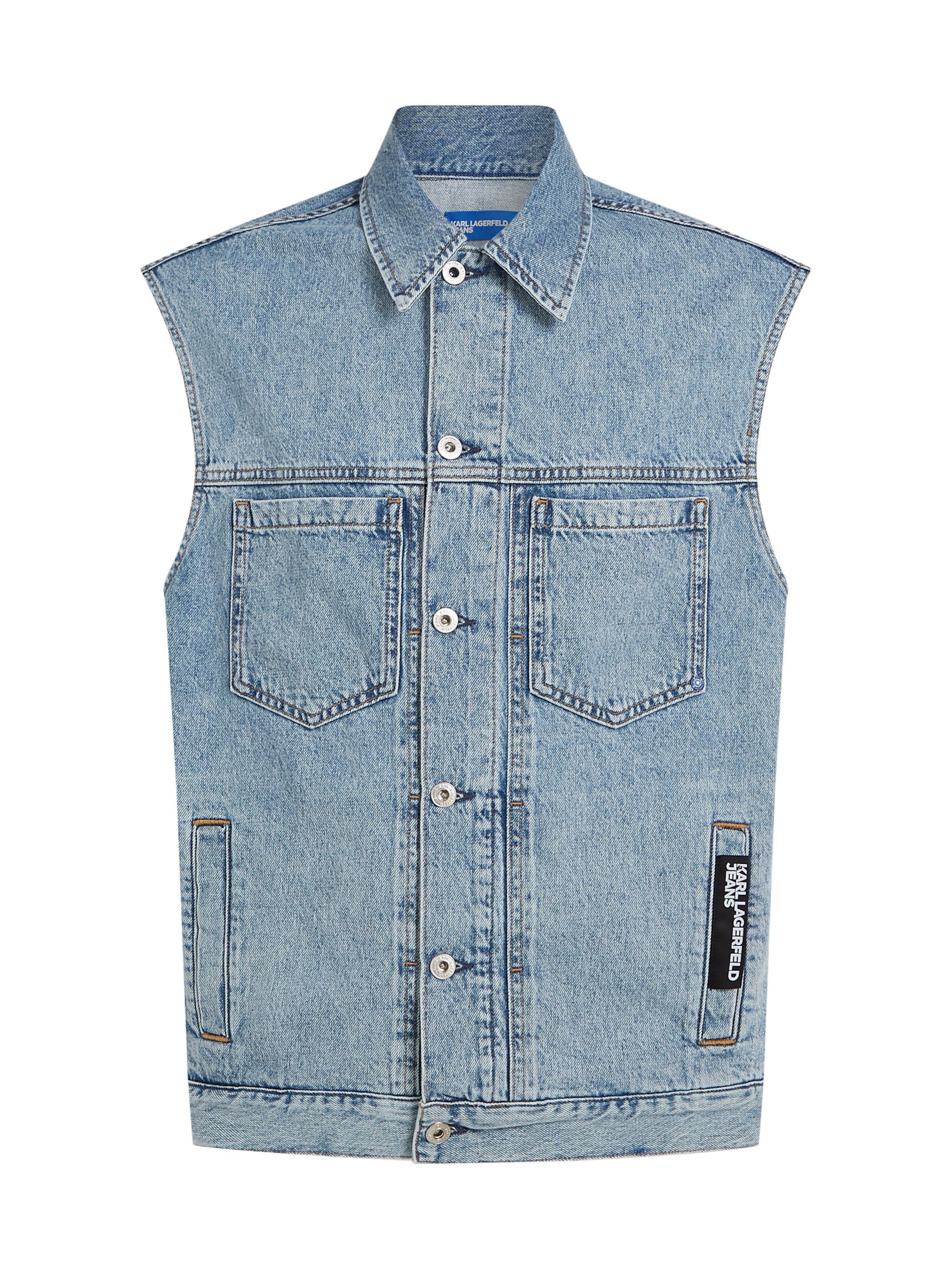 KARL LAGERFELD JEANS Vest in Blue: front