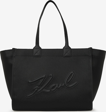 juoda Karl Lagerfeld Pirkinių krepšys 'SKUARE': priekis