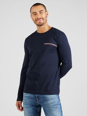 T-Shirt TOMMY HILFIGER en bleu : devant