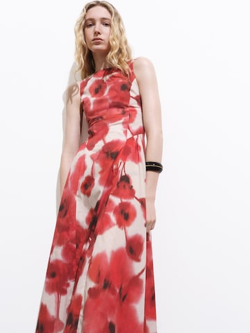 MANGO Zomerjurk 'AQUARE' in Beige