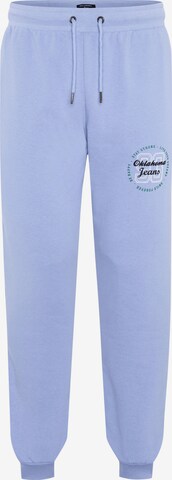 Oklahoma Jeans Tapered Pants in Blue: front