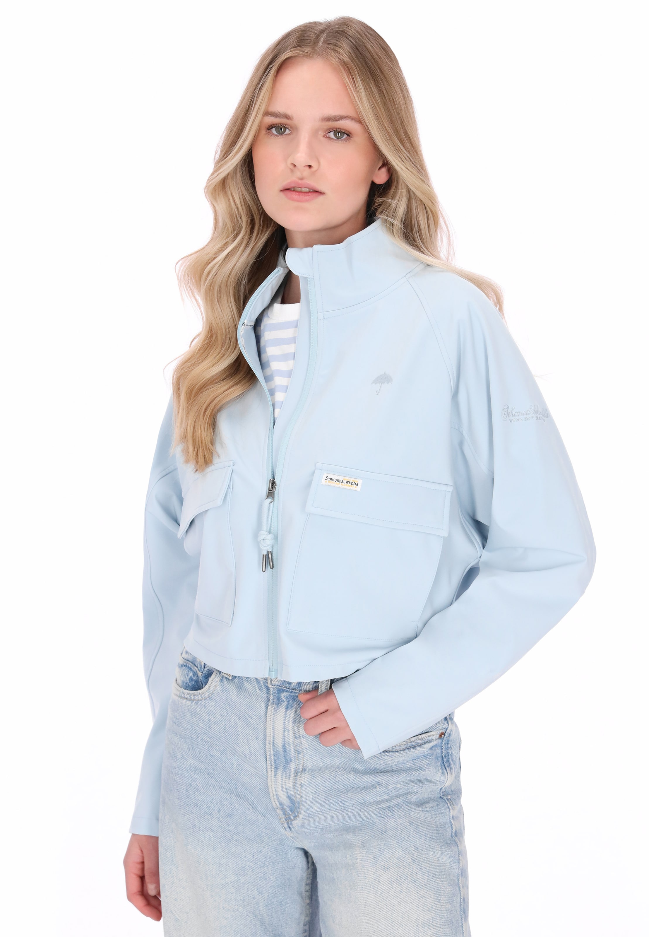 Schmuddelwedda Funktionsjacke in Blau: Vorderseite