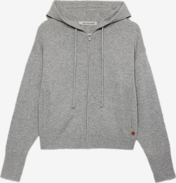 Trussardi Strickjacke in Grau: Vorderseite