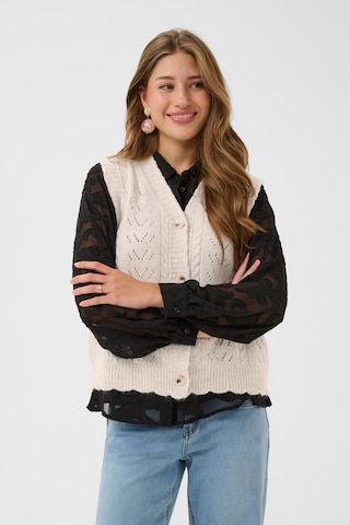 Cream - Chaleco en beige: frente