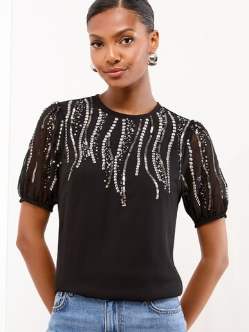 Lipsy Blúzka - Čierna: predná strana