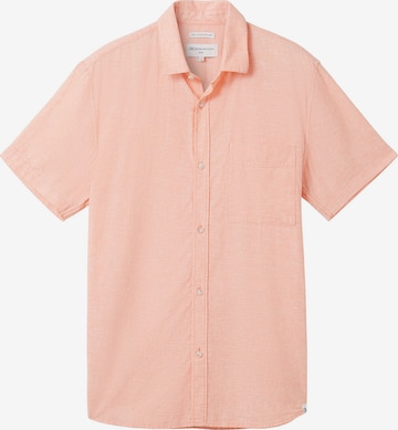 TOM TAILOR DENIM Regular fit Button Up Shirt in Orange: front