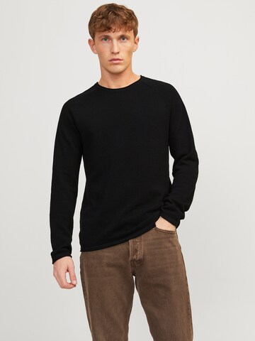 JACK & JONES Pullover 'JWHHILL' in Schwarz: Vorderseite