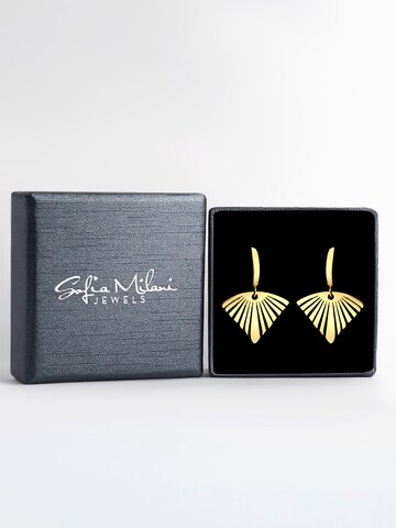 Sofia Milani Earrings 'Fan' in Gold