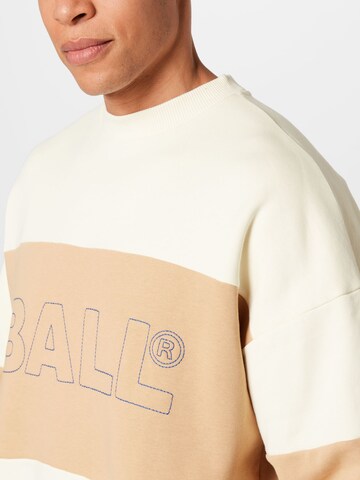 Sweat-shirt Ball en blanc