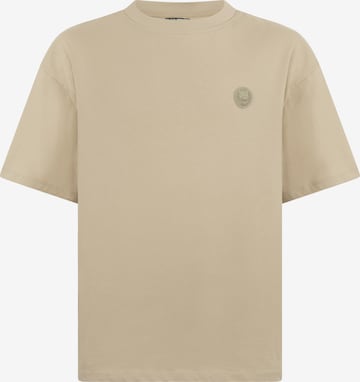 Maglietta di Plein Sport in beige: frontale