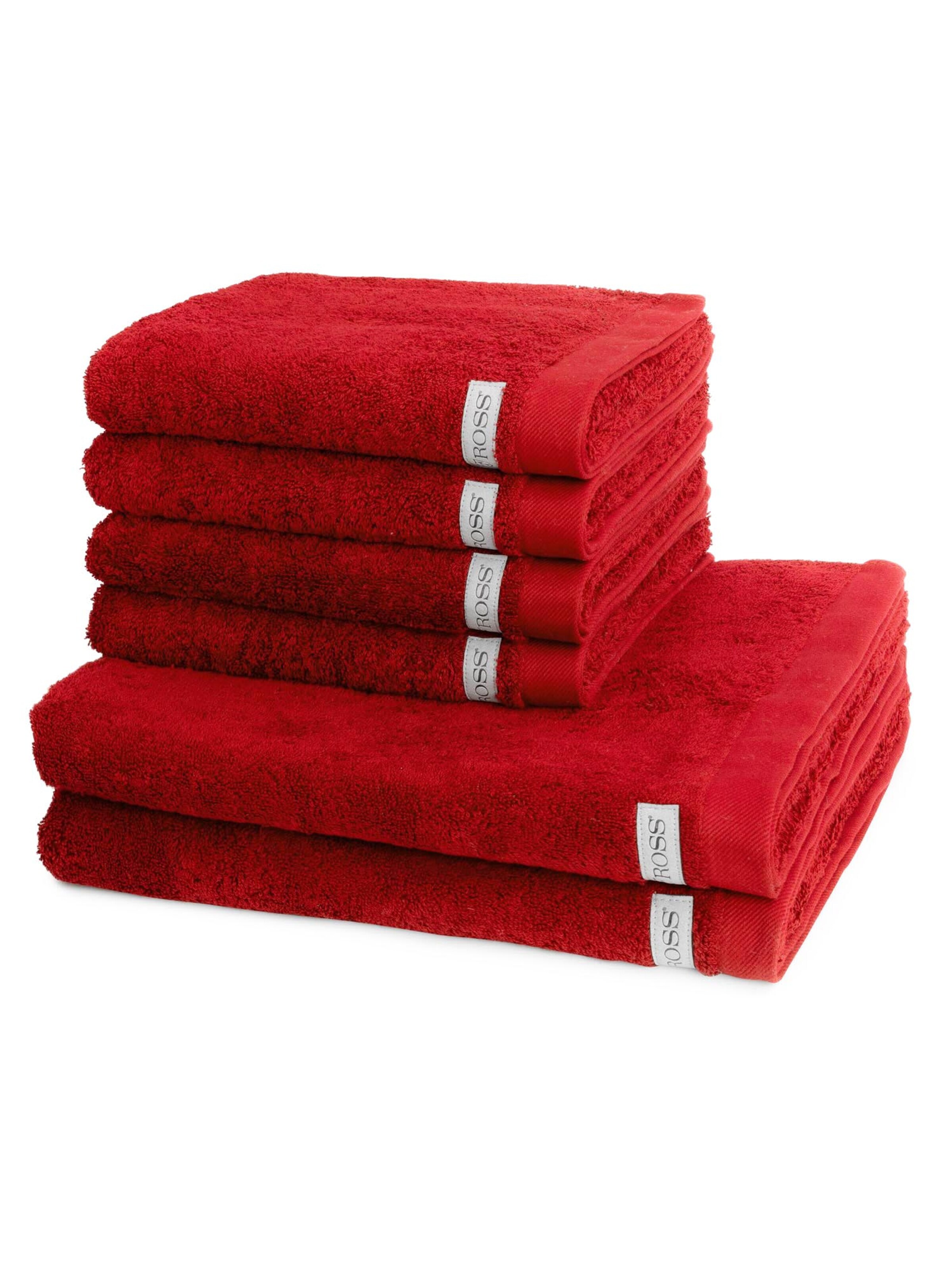 ROSS Handtuch 'Sinfonie'‌‌‌ in Rot: Vorderseite
