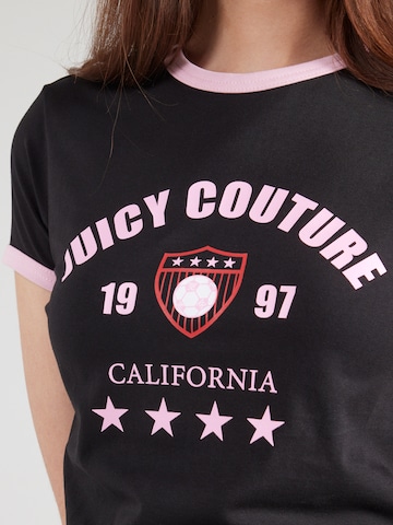 Juicy Couture Футболка 'The Arched Football Ringer' в Черный