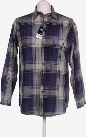 EDDIE BAUER Button Up Shirt in S in Blue: front