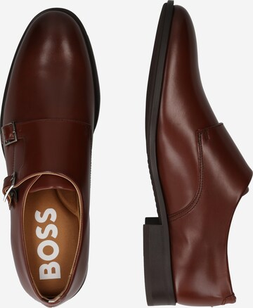 BOSS Black Slip-ons 'Willie' in Brown