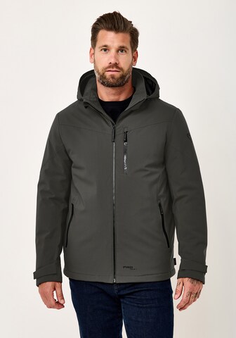 REDPOINT Funktionsjacke 'LEN 3.0' in Grau: Vorderseite