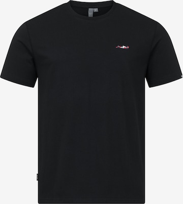 T-Shirt Ragwear en noir : devant