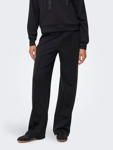 ONLY Široke hlačnice Hlače 'ONLALINA' | črna barva: sprednja stran