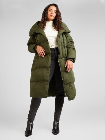 Manteau d’hiver 'LOUISE' Object Curve en vert