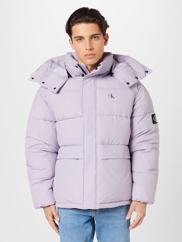 Calvin Klein Jeans Kurtka zimowa w kolorze fioletowy: przód