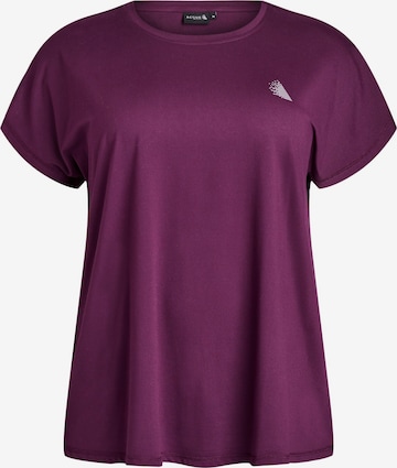 purpurinė Zizzi Marškinėliai 'Abasic': priekis