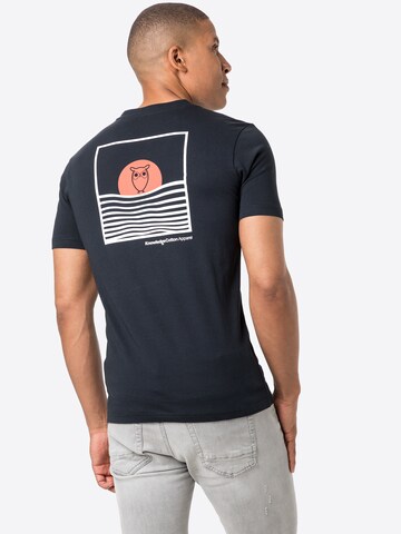 KnowledgeCotton Apparel - Camiseta 'ALDER' en azul