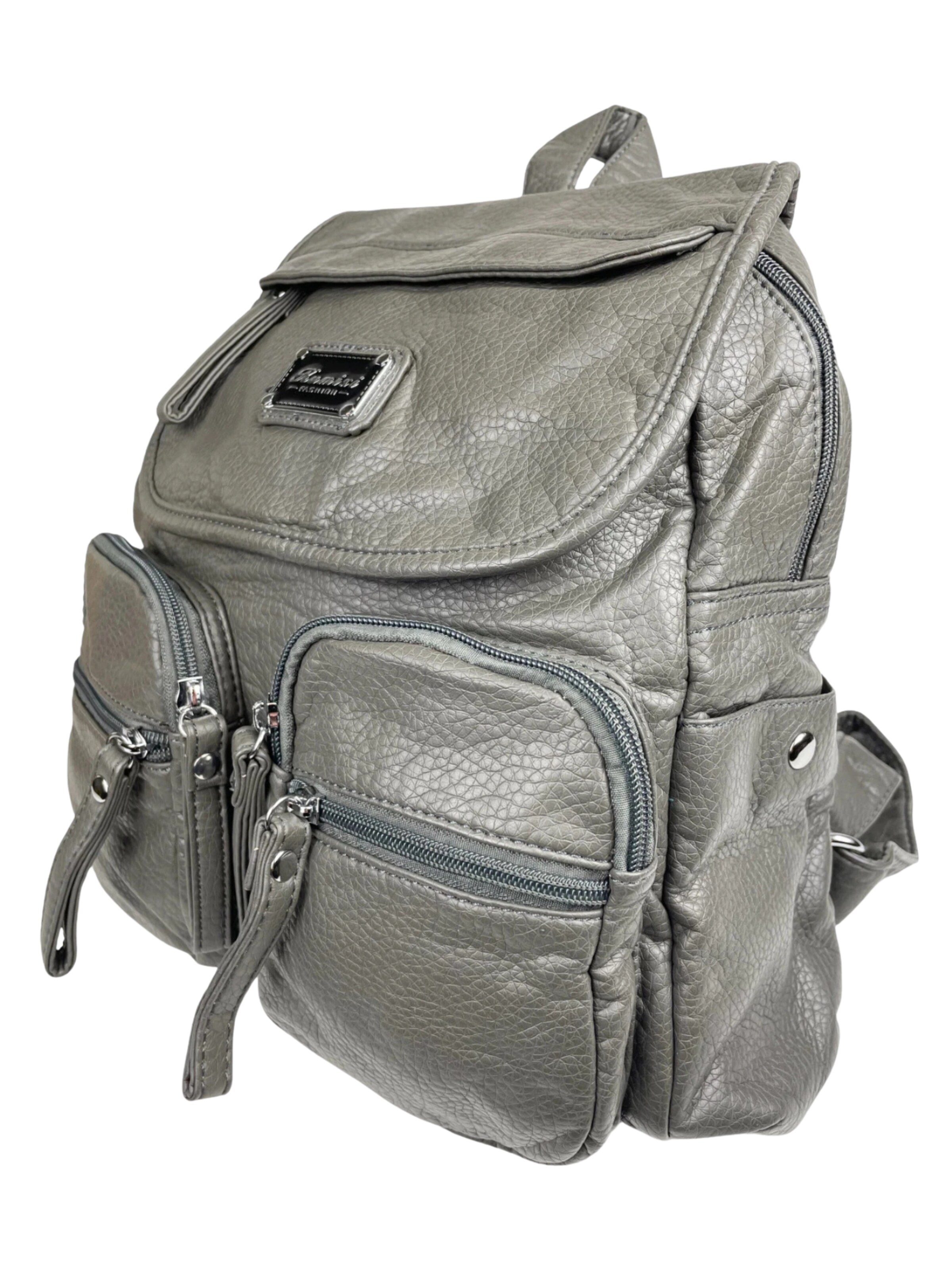 Kumixi Backpack in Grey: front
