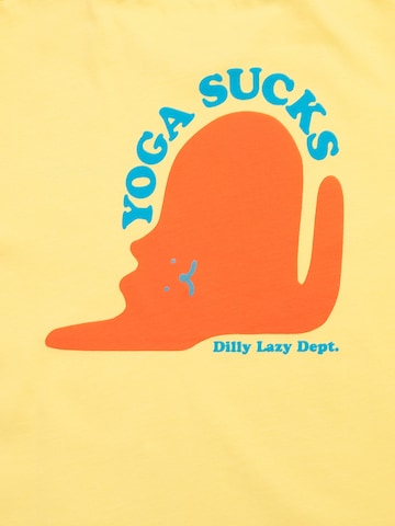 DillySocks Shirt 'Dilly Lazy Days' in Geel