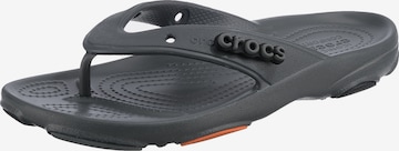 Crocs T-Bar Sandals in Grey: front