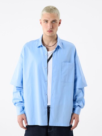 VAMOS CLO Comfort fit Overhemd in Blauw: voorkant