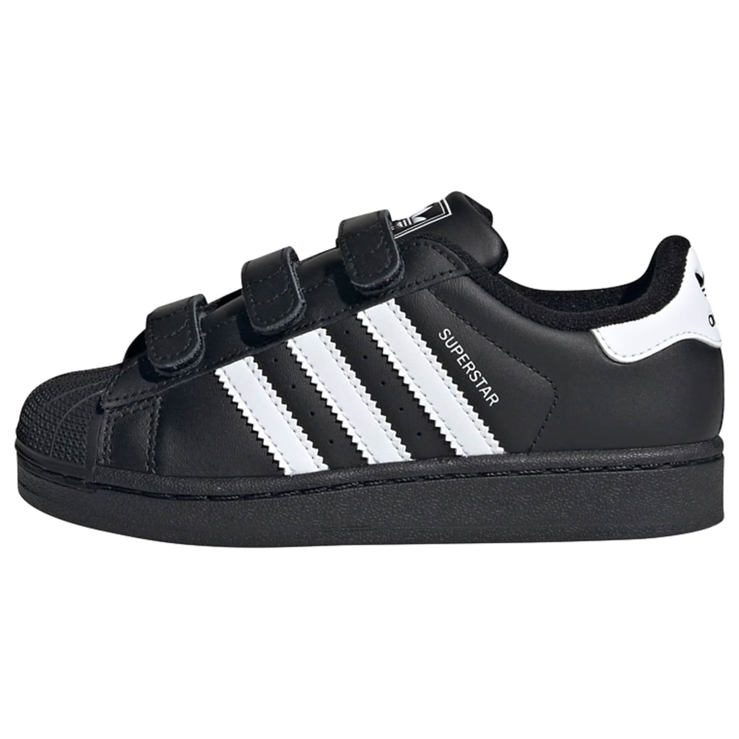 ADIDAS ORIGINALS - Sapatilhas 'Superstar II' em preto: frente