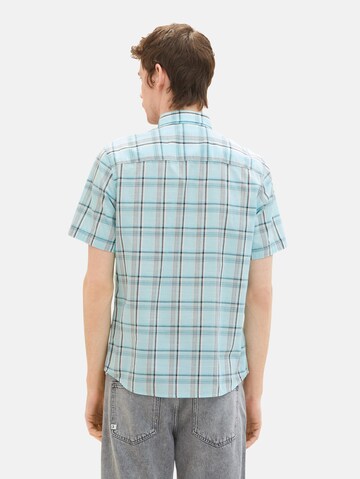 Coupe regular Chemise TOM TAILOR en bleu