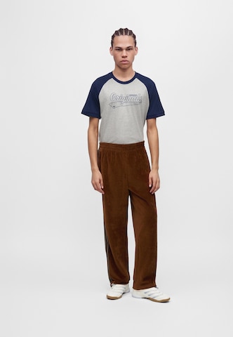 ADIDAS ORIGINALS Wide leg Byxa 'FIREBIRD' i brun: framsida