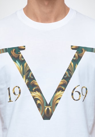 19V69 ITALIA T-shirt 'Rafael V Baroque' i vit
