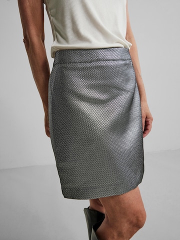 Y.A.S Skirt 'Silvi' in Silver
