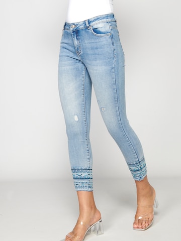 KOROSHI Skinny Jeans in Blue: front