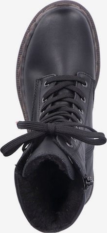 Rieker Lace-Up Ankle Boots in Black