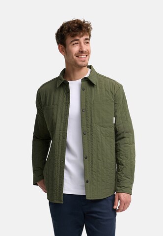 INDICODE JEANS Between-season jacket ' INHully ' in Green: front
