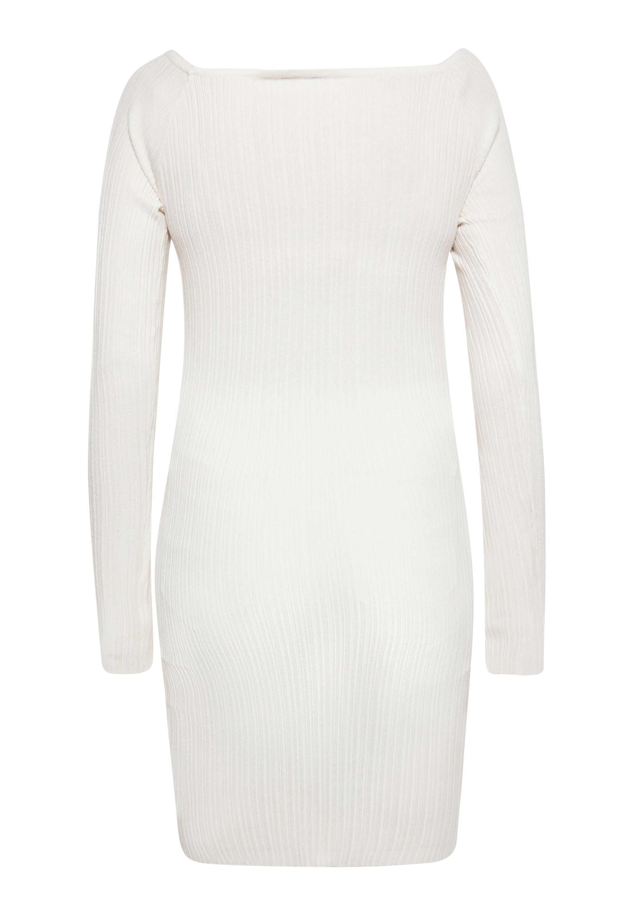 NAEMI - Vestido de malha em branco