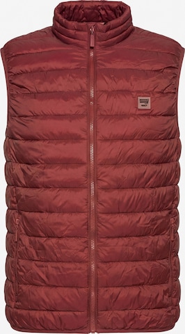 Carrera Jeans Weste 'Windproof' in Rot: Vorderseite